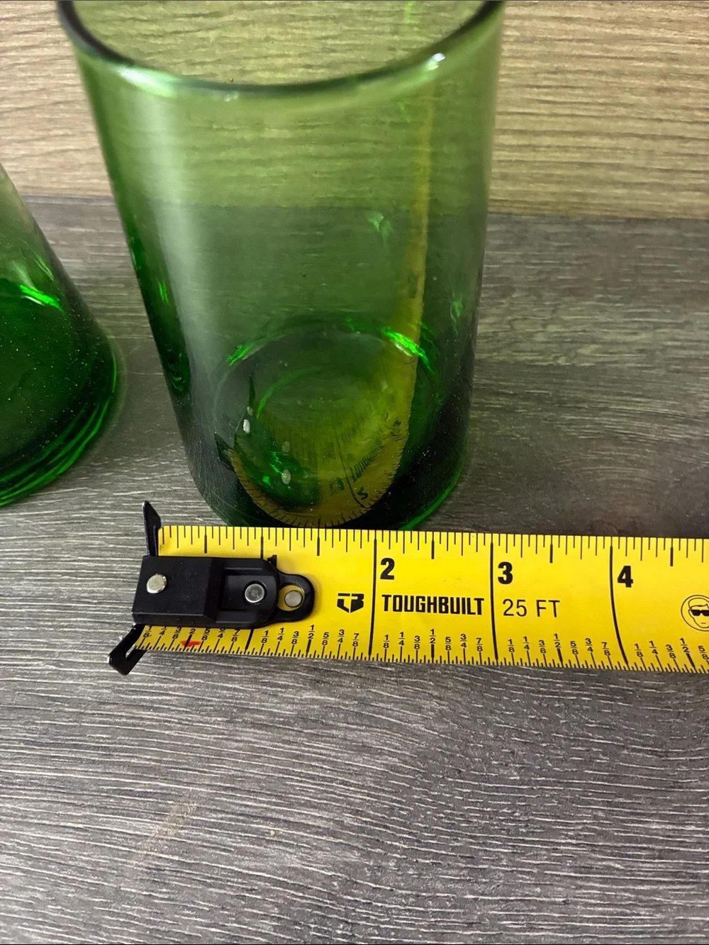 Green Moroccan Beldi Glasses Set of 2